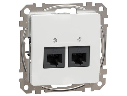 SEDNA Design - SDD111462 - Dátová zásuvka 2xRJ45 kat. 6 UTP - Biela