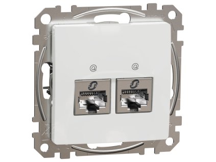 SEDNA Design - SDD111467S - Dátová zásuvka 2xRJ45 kat. 6A STP - Biela