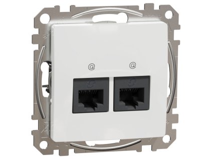 SEDNA Design - SDD111467 - Dátová zásuvka 2xRJ45 kat. 6A UTP - Biela