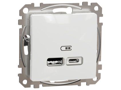 SEDNA Design - SDD111402 - Dvojitá USB A+C nabíjačka 2.4A - Biela