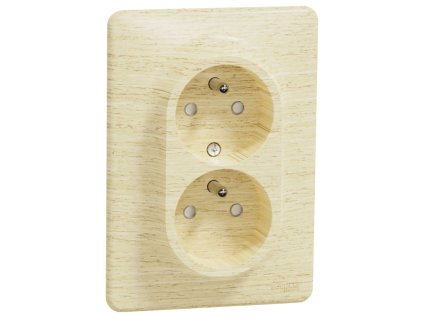 SEDNA Elements - SDD380211C - Zásuvka dvojnásobná 230V 16A - Breza