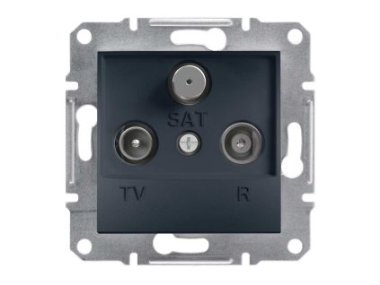Asfora EPH3500171 - zásuvka anténna TV-R-SAT koncová - 1 dB - antracit