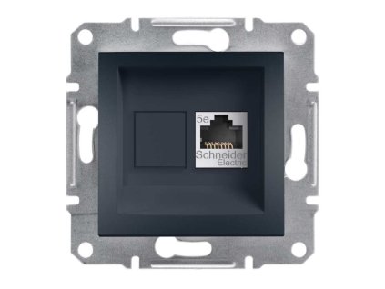 Asfora EPH4300171 - zásuvka dátová 1xRJ45 - Cat.5e UTP - antracit