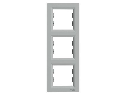 Asfora EPH5810361 - krycí rámček - 3-násobný vertikálny - aluminium