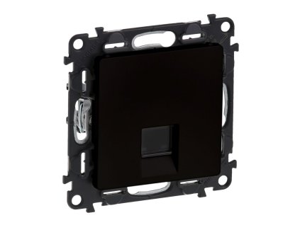 Čierna matná dátová zásuvka RJ45 Cat.5e FTP Legrand Valena Life tienená