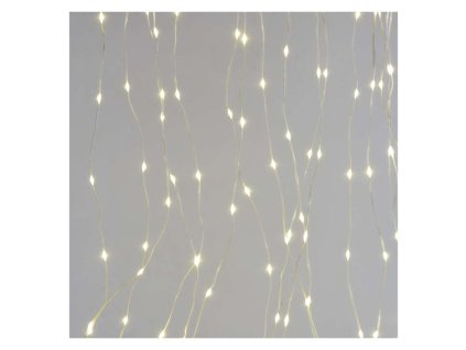 LED vianočná drop reťaz – záclona, 1,7x1,5 m, vonk. aj vnút., teplá b., programy- D3EW02