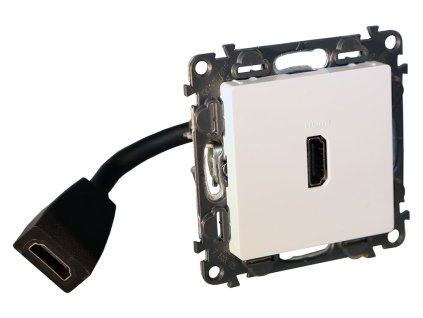 Valena Life - 753175 - Predkonektorovaná zásuvka HDMI v1.4 - Biela