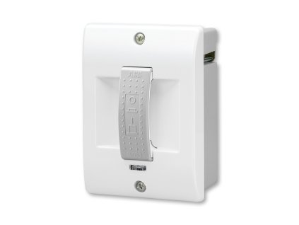 Trojfázový spínač ABB Pressto zapustený 400V 25A biely s šedou klapkou