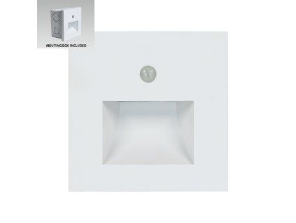 Schodiskové LED svietidlo so senzorom Emithor Step Light Sunny Sensor biele 70414