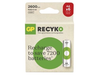 Nabíjacia batéria GP ReCyko 2600 (AA) 6 ks