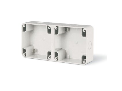 Dvojnásobná inštalačná krabica SCAME Protecta 137.102 na omietku pre dva prístroje