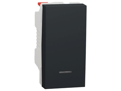 Unica - NU310654N - Tlačidlo s orientačnou kontrolkou radenie 1/0So, 1M, Antracit