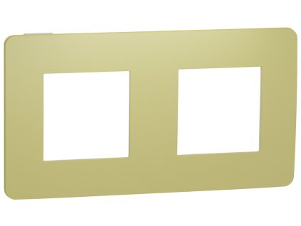 Unica Studio Color - NU280411 - Krycí rámček dvojnásobný, Light green/Biely