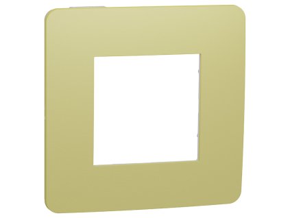 Unica Studio Color - NU280211 - Krycí rámček jednonásobný, Light green/Biely