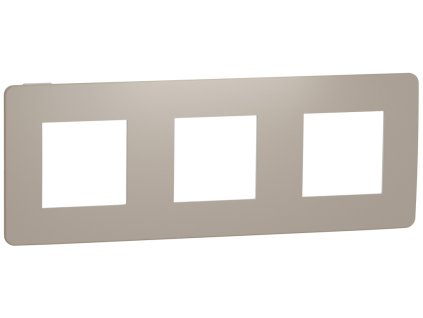 Unica Studio Color - NU280626 - Krycí rámček trojnásobný, Taupe/Biely