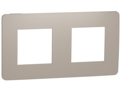 Unica Studio Color - NU280426 - Krycí rámček dvojnásobný, Taupe/Biely