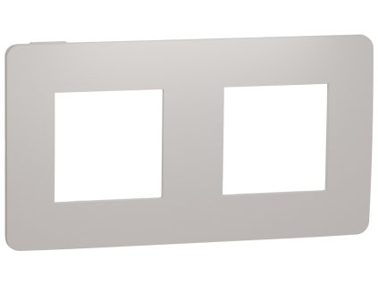 Unica Studio Color - NU280424 - Krycí rámček dvojnásobný, Light grey/Biely