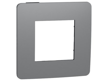 Unica Studio Color - NU280222 - Krycí rámček jednonásobný, Dark grey/Čierny