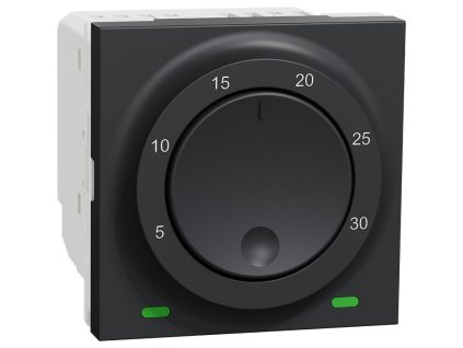 Unica - NU350154 - Termostat prostorový otočný 2M, Antracit