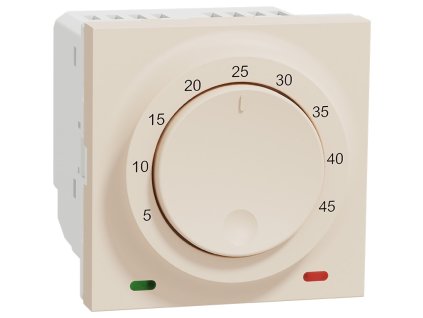 Unica - NU350144 - Termostat prostorový otočný 2M, Béžový