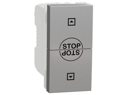 Unica - NU310830SC - Žalúziový spínač 10A, 1M, Aluminium