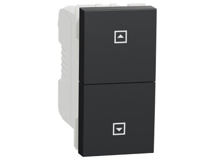 Unica - NU310754SC - Žalúziový tlačidlový ovládač 10A, 1M, Antracit