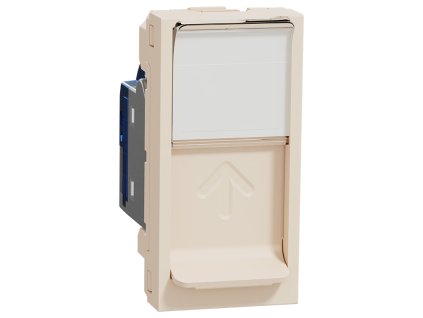Unica - NU341644 - Zásuvka dátová 1xRJ45 Kat.6 STP, 1M, Béžová