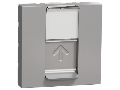 Unica - NU341530 - Zásuvka dátová 1xRJ45 Kat.6 UTP, 2M, Aluminium