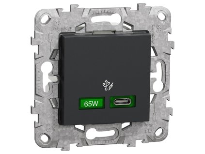 Unica - NU501454 - nabíjací konektor USB C (65W), Antracit