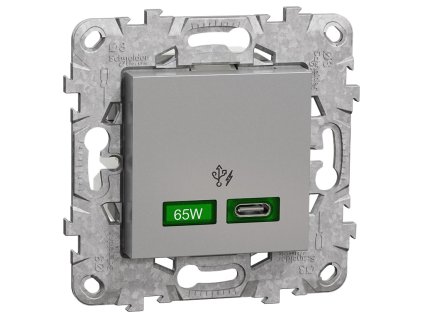 Unica - NU501430 - nabíjací konektor USB C (65W), Aluminium