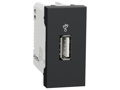 Unica - NU342954 - USB 2.0 datový konektor, 1M, Antracit