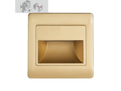 EMITHOR 70411 STEP LIGHT LED/1,5W,4000K, GOLD