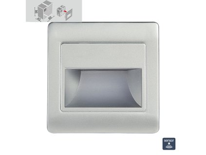 EMITHOR 70402 STEP LIGHT NET LED/1,5W,4000K,SILVER+SEN