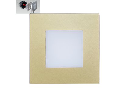 EMITHOR 48334 STEP LIGHT LED/1W,4000K, GOLD