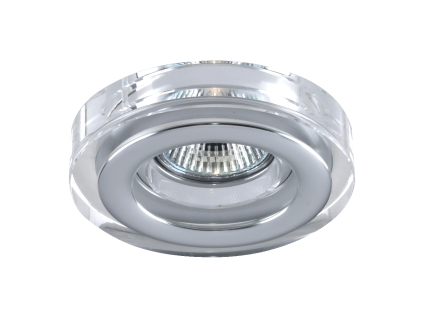 EMITHOR 71041 DOWNLIGHT GU10/50W, CRYSTAL/CHR ALU,IP55