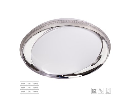 PREZENT 71335 VALLI LED/47W,3000-6500K, CHROME/WHITE