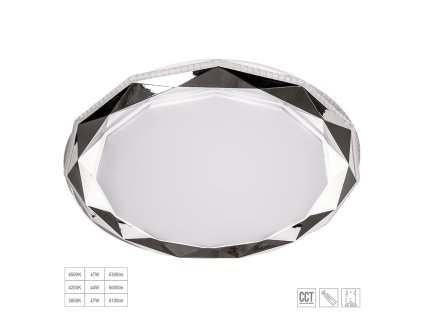 PREZENT 71336 ZAO LED/47W,3000-6500K, CHROME/WHITE