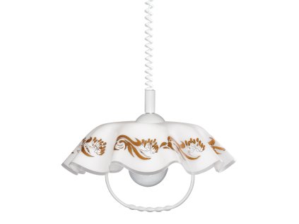 PREZENT 74197 A02 LYRA ACRYL 1xE27/60W,WHITE/GOLD,PENDANT