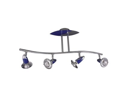 PREZENT 348 ZEUS 4xE14/R50/40W, CH/BLUE