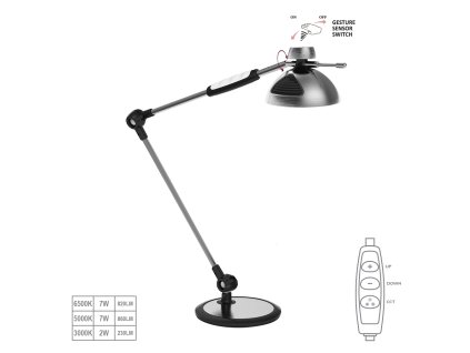 PREZENT 31211 AMSTERDAM LED/9W,3000-6500K, SILVER