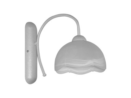 PREZENT 6202 ZEKO 1xE27/60W, WHITE, SILVER, WALL