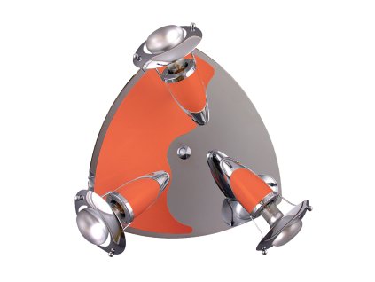 PREZENT 474 ZEUS 3xE14/R50/40W, CHROME/ORANGE