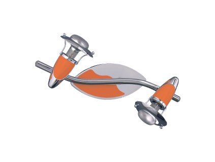PREZENT 472 ZEUS 2xE14/R50/40W, CHROME/ORANGE