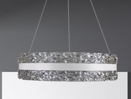 LED luxusné závesné krištáľové svietidlo s diaľkovým ovládačom 80W - TA2301/B