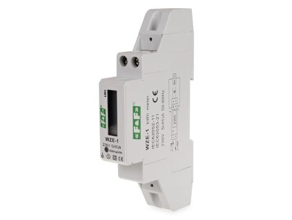 Digitálny jednofázový elektromer WZE-1 MID na DIN lištu s LCD displejom