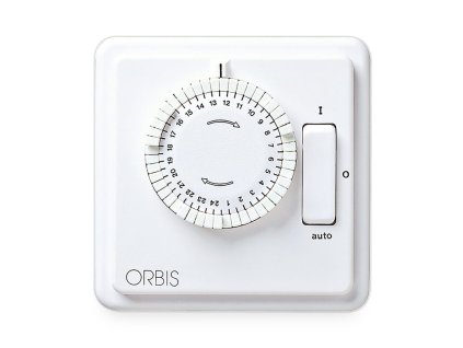 Mechanické spínacie hodiny ORBIS ILUMATIC 248 D do krabice s denným programom