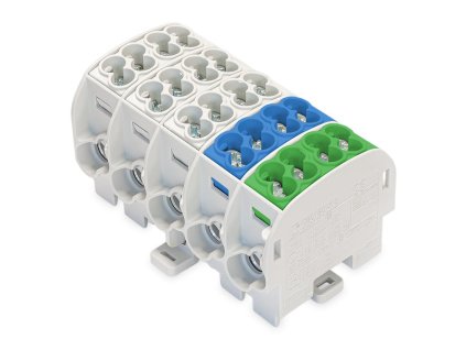 Rozbočovacia svorka, Al/Cu, 5x (2x25mm2 + 2x16mm2) - HLAK 25/16 5 3G/N/PE (Al/Cu)