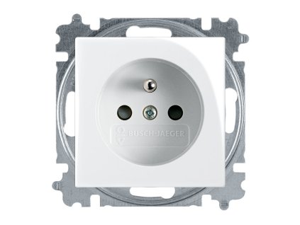 basic55 - 5521B-A0235794 - zásuvka jednonásobná, s clonkami - biela