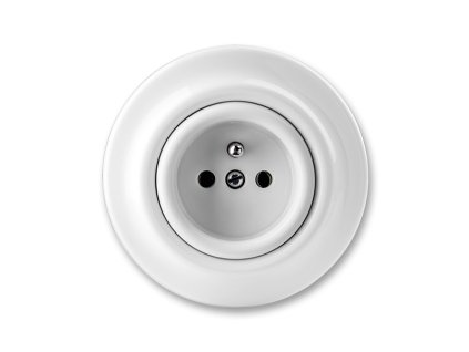 Decento - 5519K-C02347 - Zásuvka jednonásobná - biela