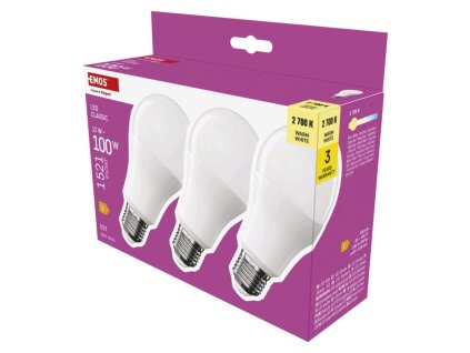 LED žiarovka Classic A60 / E27 / 13 W (100 W) / 1521 lm / Teplá biela - ZQ5E61.3